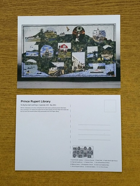 Quilt postcard related to Big Rain Quilt Guild Project